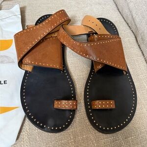 Isabel Marant Brown and Black Sandals